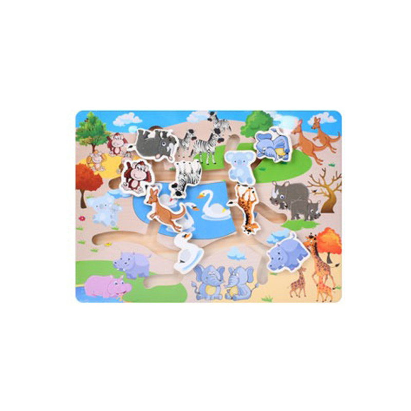 Деревянная игрушка Лабиринт  MD 0817-4 размер 30х22,5 см