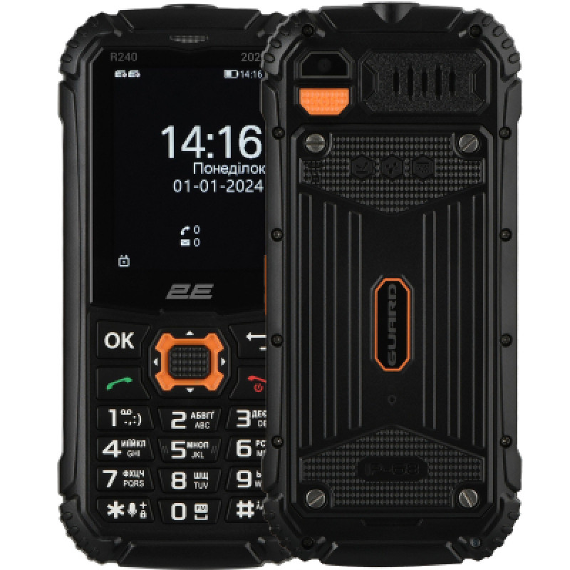 Мобильный телефон 2E R240 2025 Black (694743657623)