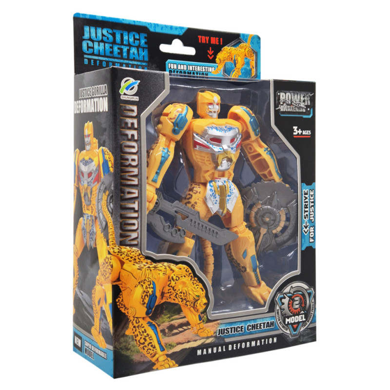 Детский робот-трансформер Justice Cheetah 168-85(Yellow) робот-гепард