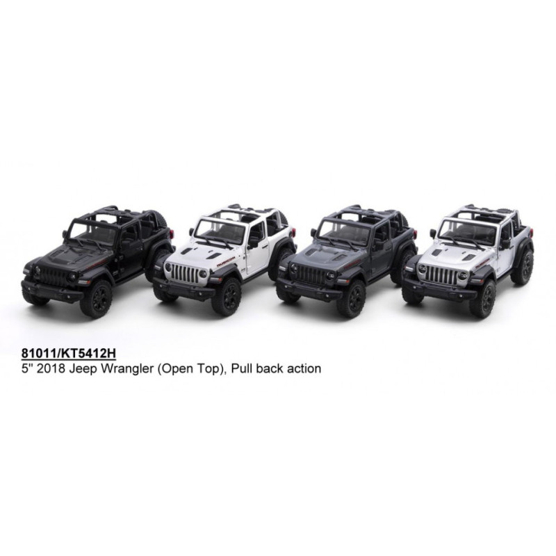 Коллекционная игрушечная машинка Jeep Wrangler KT5412WH инерционная