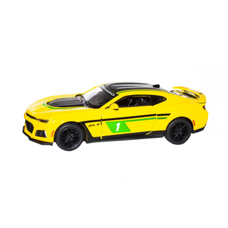 Детская модель машинки Chevrolet Camaro ZL1 2017 Kinsmart KT5399FW инерционная, 1:38 Yellow