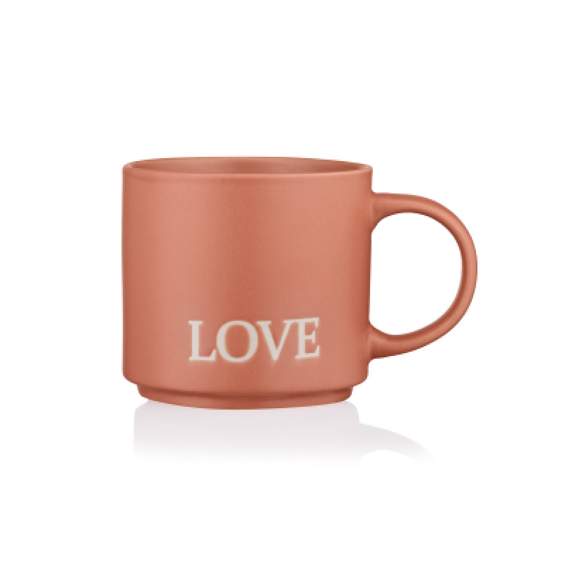 Чашка Ardesto Love, 420мл, кераміка, помаранчевий (AR3043OR)