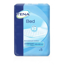 Пеленки для младенцев Tena Bed Plus 60х60 см, 5шт (7322540247893/7322540801910)