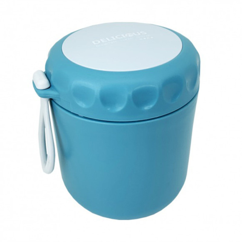 Ланчбокс с ложкой MGZ-0122(Blue) 430 мл