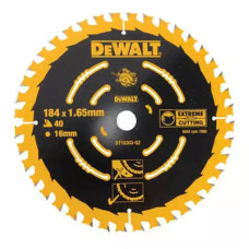 Диск пильний DeWALT EXTREME, 184 х 16 мм, 40 z, ATB, 18 град, універсальне застосування (DT10303)