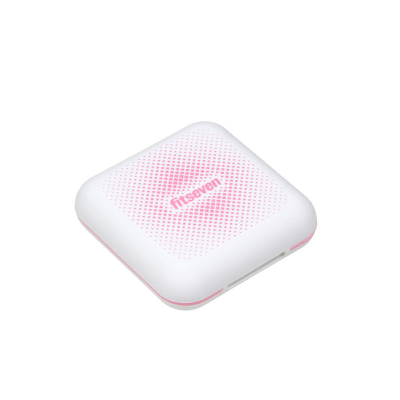 Кейс для капсул Fitseven UZSPACE TP005WP, белый с ромбами
