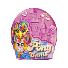 Креативна творчість "Pony Castle" BPS-01-01U з м'якою іграшкою Рожевий