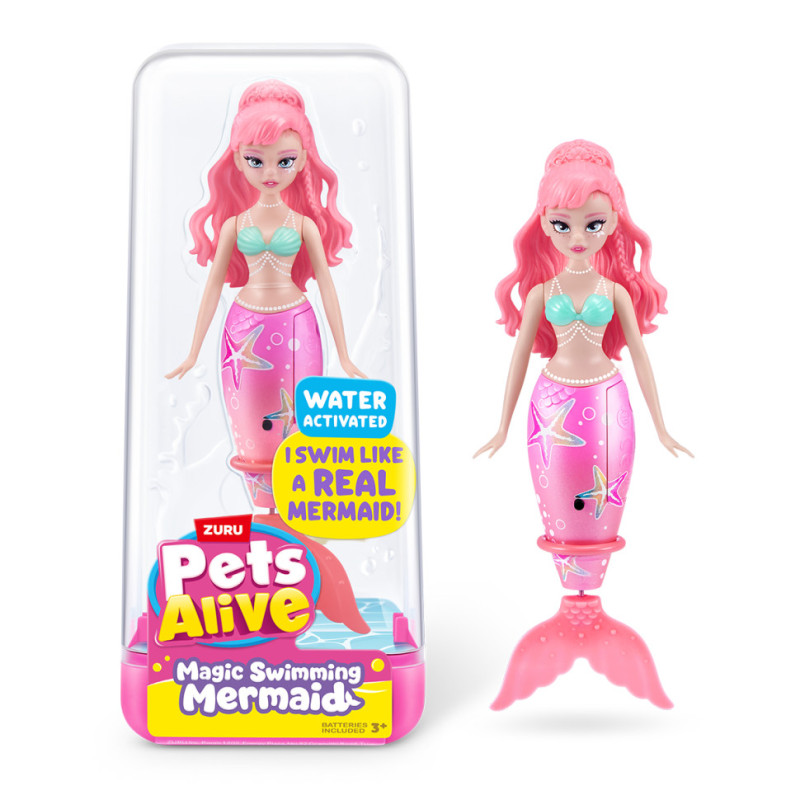 Интерактивная игрушка Волшебная русалочка Розовая звезда Pets & Robo Alive 9567A