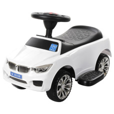 Дитяча каталка-толокар M 3503B-1 Білий, з батьківською ручкою
