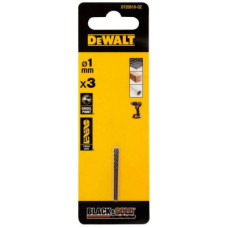 Сверло DeWALT по металлу Black & Gold,HSS-G, 1 х 34 х 12 мм, 3 шт. (DT20510)