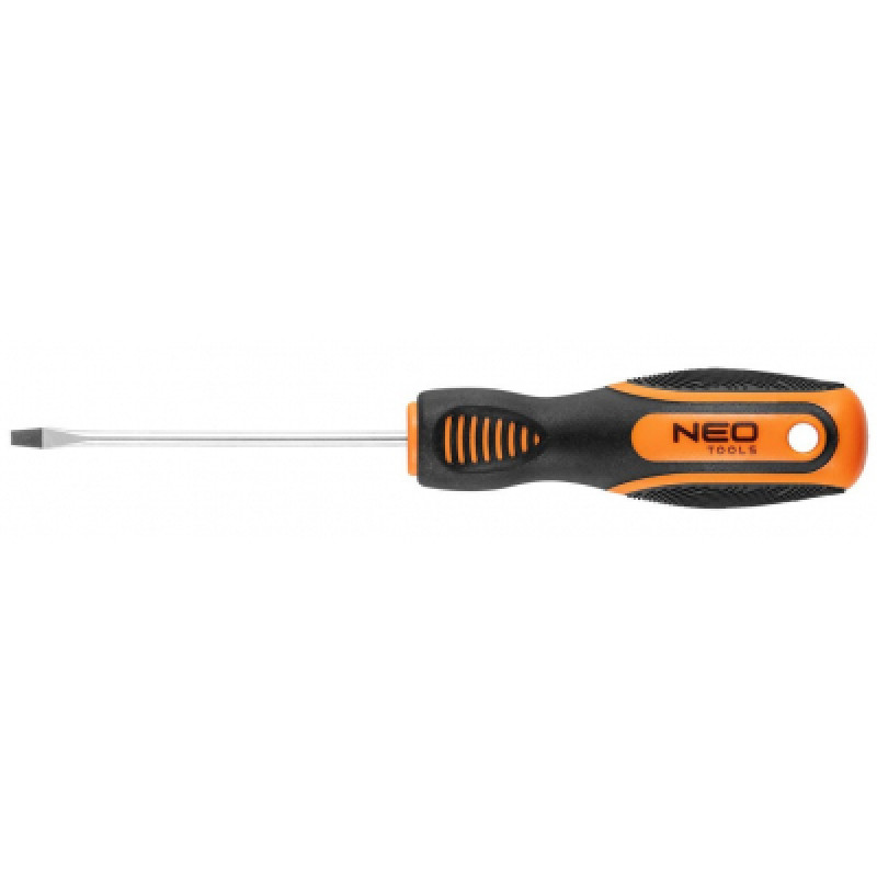 Отвертка Neo Tools шлицевая 3x75 мм, CrV (04-171)