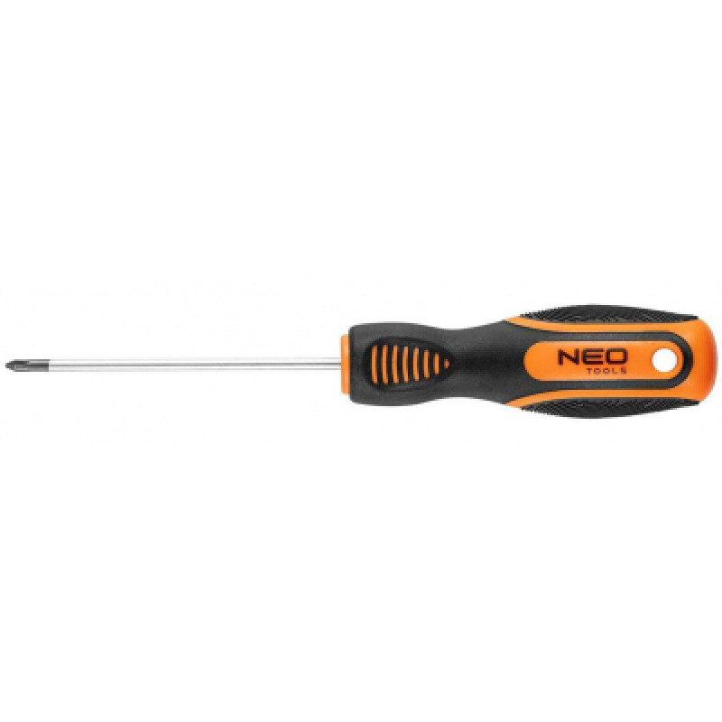 Отвертка Neo Tools крестовая, PH0 x 75 мм, CrV (04-177)