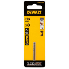 Сверло DeWALT по металлу Black & Gold,HSS-G, 1.5 х 40 х 18 мм, 3 шт. (DT20511)