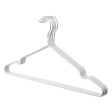 Плечики Ardesto Металлические с ПВХ покрытием Белые 40.5 см 5 шт. (ARHC2805W)