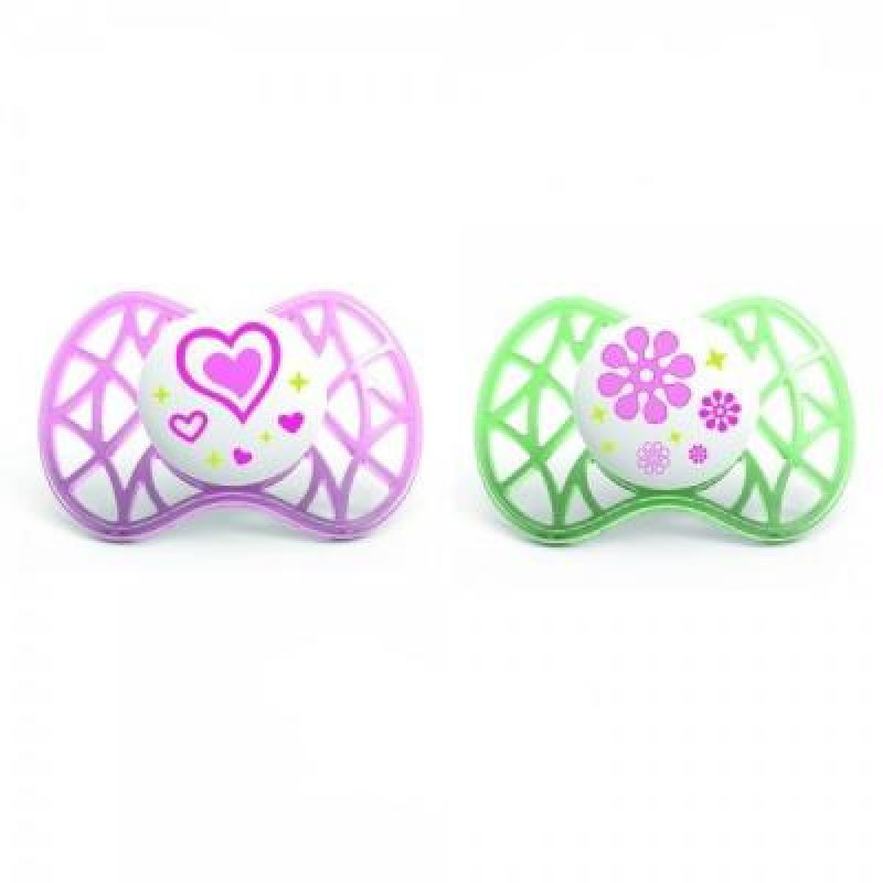 Пустышка Nuvita Air 6м+ 2шт. для девочки (NV7080Pink)