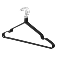 Плечики Ardesto Металлические с ПВХ покрытием Черные 40.5 см 5 шт. (ARHC2805B)