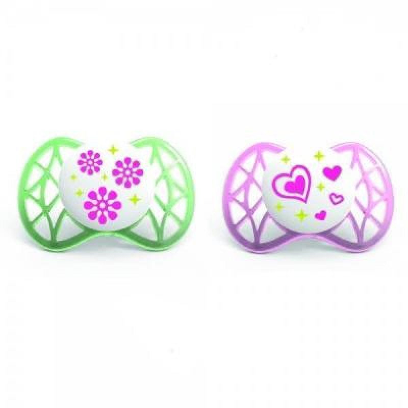 Пустышка Nuvita Air 0м+ 2шт. для девочки (NV7060Girl)