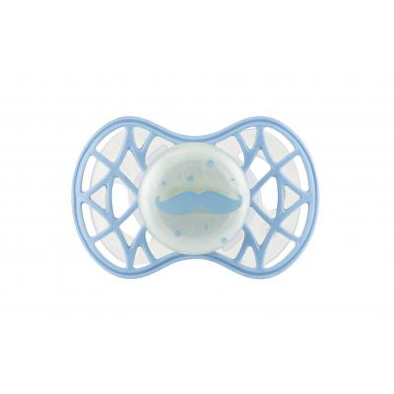 Пустышка Nuvita Air55 Cool 6m+ ортодонтическая (светящаяся в темноте) (NV7084GDB)