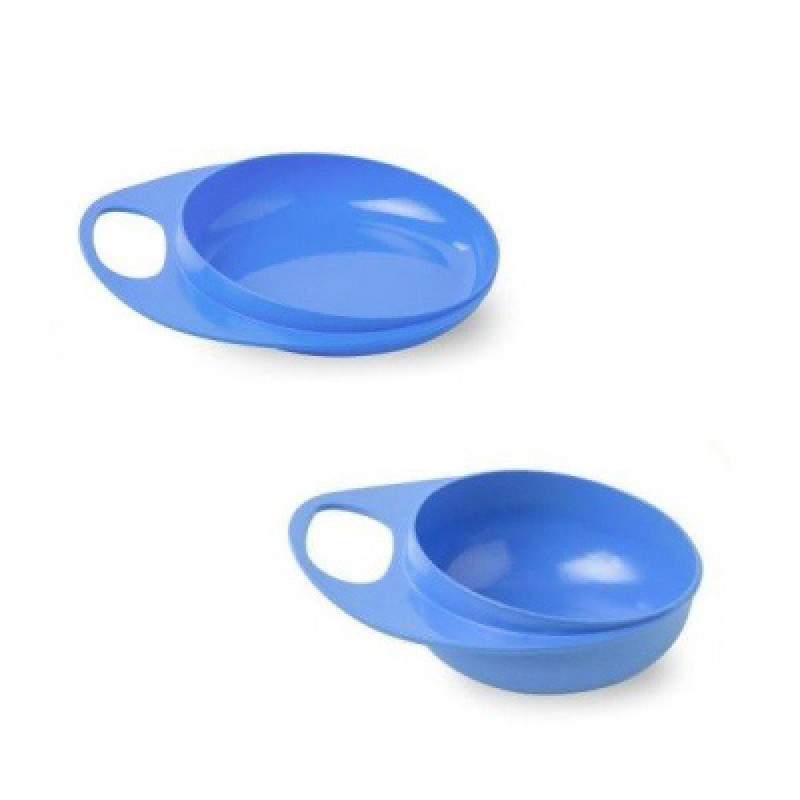 Тарелка детская Nuvita з кришкою 6 міс+ 3шт (NV8461Blue)