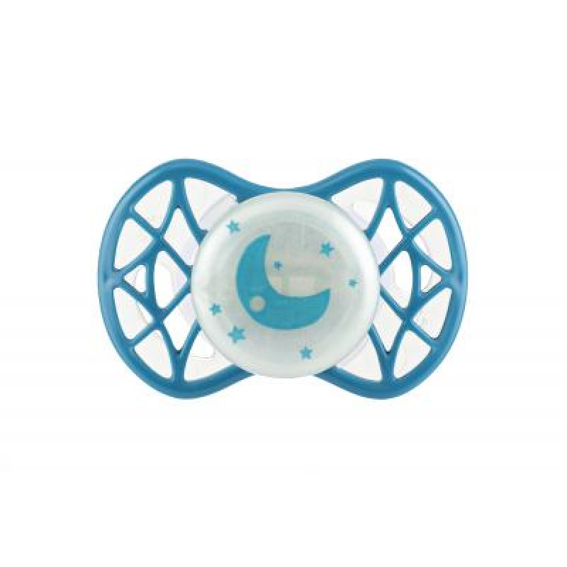 Пустышка Nuvita Air55 Cool 0m+ ортодонтическая (светящаяся в темноте) (NV7064GE)