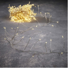 Гірлянда Luca Lighting кластер срібна струна, 15 м, теплий білий (8718861852677)