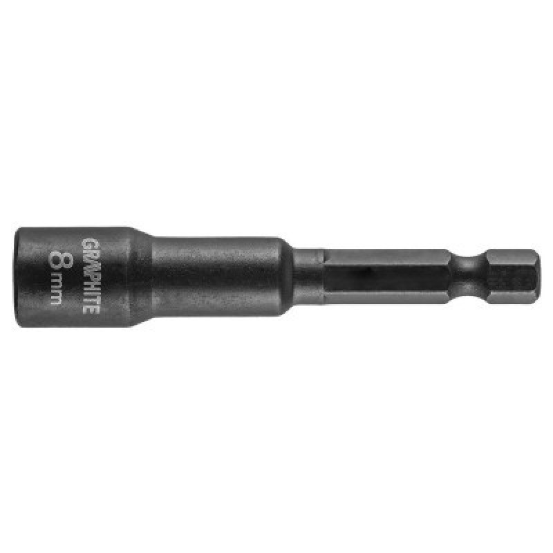 Головка торцевая Graphite ударная с магнитом, 8 мм, сталь S2 (56H551)