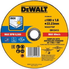 Круг відрізний DeWALT EXTREME, нержавіюча сталь/листовий метал, 180х1.6х22.23 мм (DT43908)