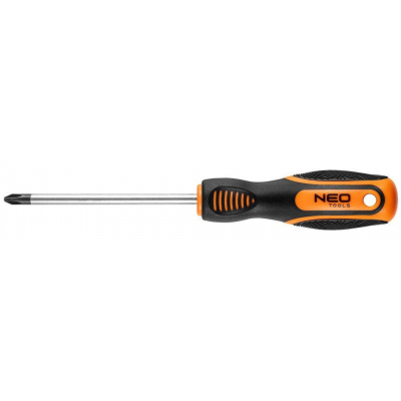 Отвертка Neo Tools крестовая, PH2 x 100 мм, CrV (04-180)