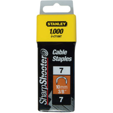 Скоби для будівельного степлера Stanley CABLE, тип "7", L=10мм, напівкруглі, 1000шт. (1-CT106T)