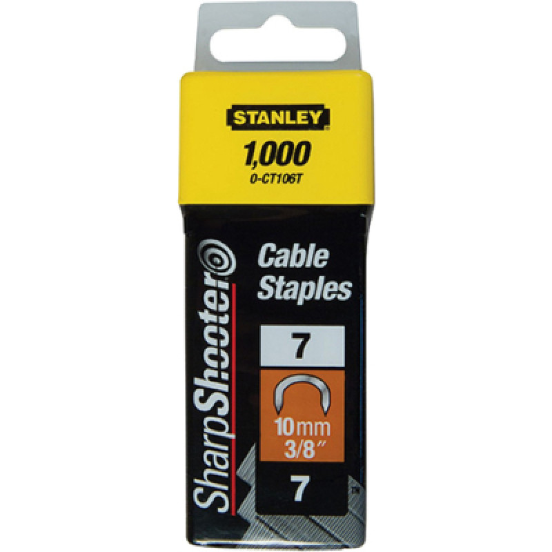 Скобы для строительного степлера Stanley CABLE, тип 