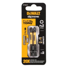 Набор бит DeWALT IMPACT TORSION, ударные, Pozidriv,Pz2, L=57 мм, 2 шт (DT70531T)