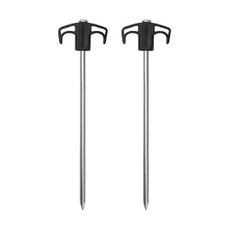 Комплект колышков Naturehike NH21YW133 25 см чорні 2 шт (6927595782675)