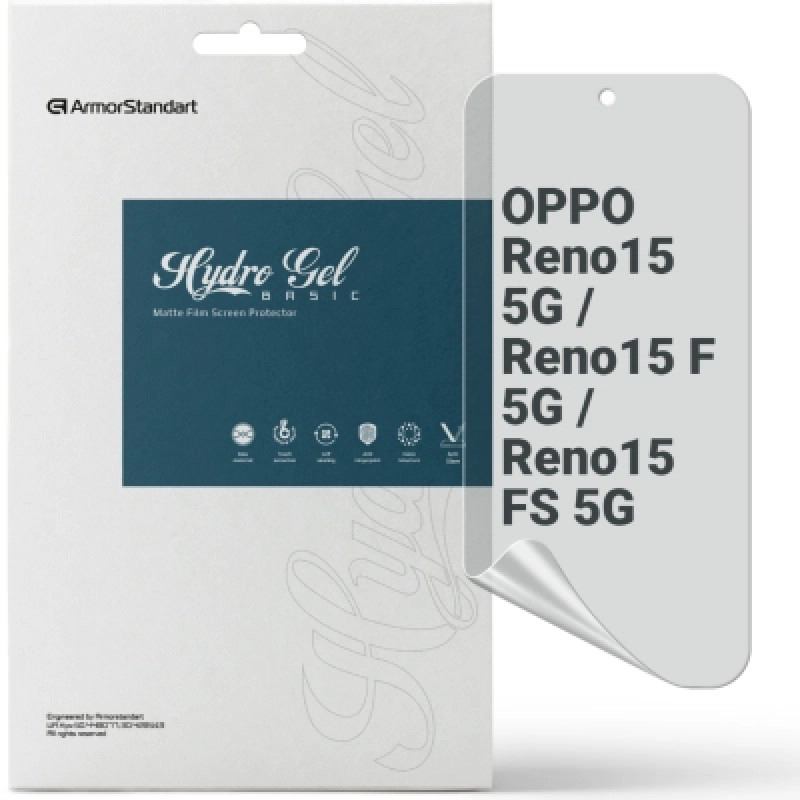 Пленка защитная Armorstandart hydrogel Matte OPPO Reno15 5G / Reno15 F 5G / Reno15 FS 5G (ARM89878)