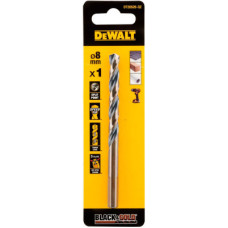 Сверло DeWALT по металлу Black & Gold,HSS-G, 8.0 х 117 х 75 мм (DT20526)