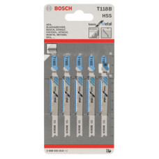 Полотно Bosch по металу T 118 B, 1.9-2.3х92мм, 5шт (2.608.631.014)