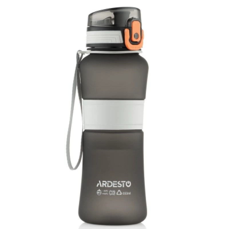 Бутылка для воды Ardesto Balance 650мл чорний (AR2265BL)