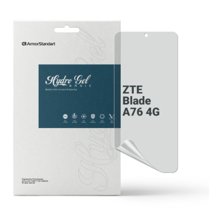 Пленка защитная Armorstandart hydrogel Matte ZTE Blade A76 4G (ARM87514)