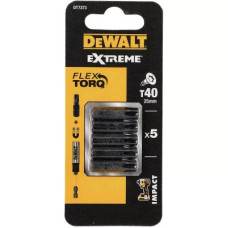 Набор бит DeWALT IMPACT TORSION, ударные, Torx, Т40, L=25 мм, 5 шт (DT7373)