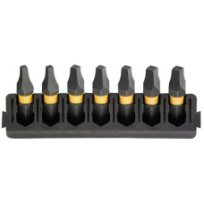 Набор бит DeWALT в касете для Tough Case, FlexTorq, L 25 мм, SQ1-2 шт, SQ2-3 шт, SQ3-2 шт (DT70815)
