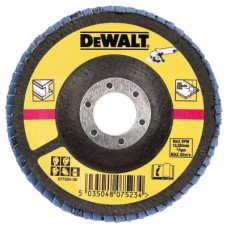 Круг зачистной DeWALT лепестковый, металл, 125x22.23 мм, G 60 мкм (DT3309)