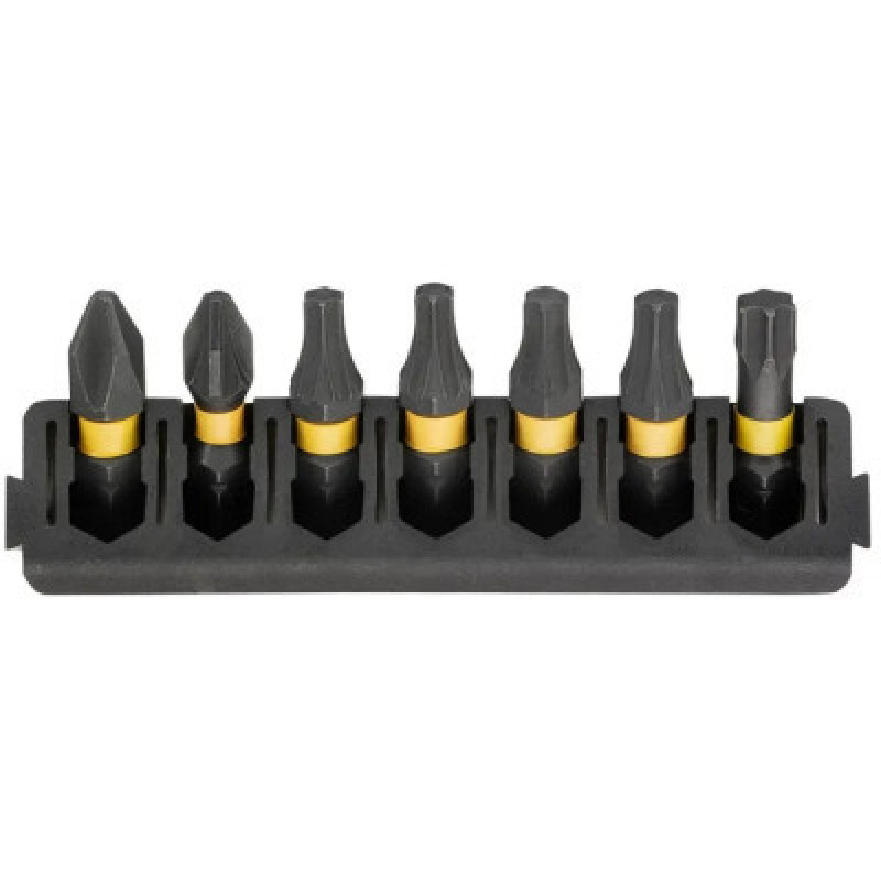 Набор бит DeWALT в касете для Tough Case, FlexTorq, L 25 мм, Рh2,Pz2,Т20 2 шт,Т25 2 шт,Т30 (DT70810)
