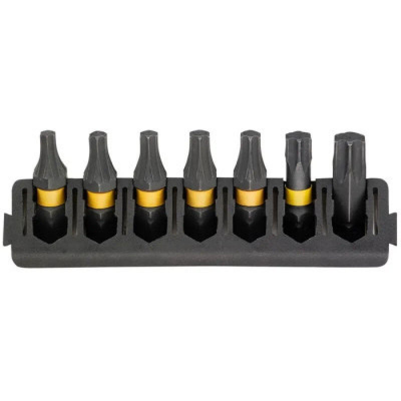 Набор бит DeWALT в касете для Tough Case, FlexTorq, L25 мм,Т15,Т20-2 шт, Т25-2 шт,Т30,Т40 (DT70816)
