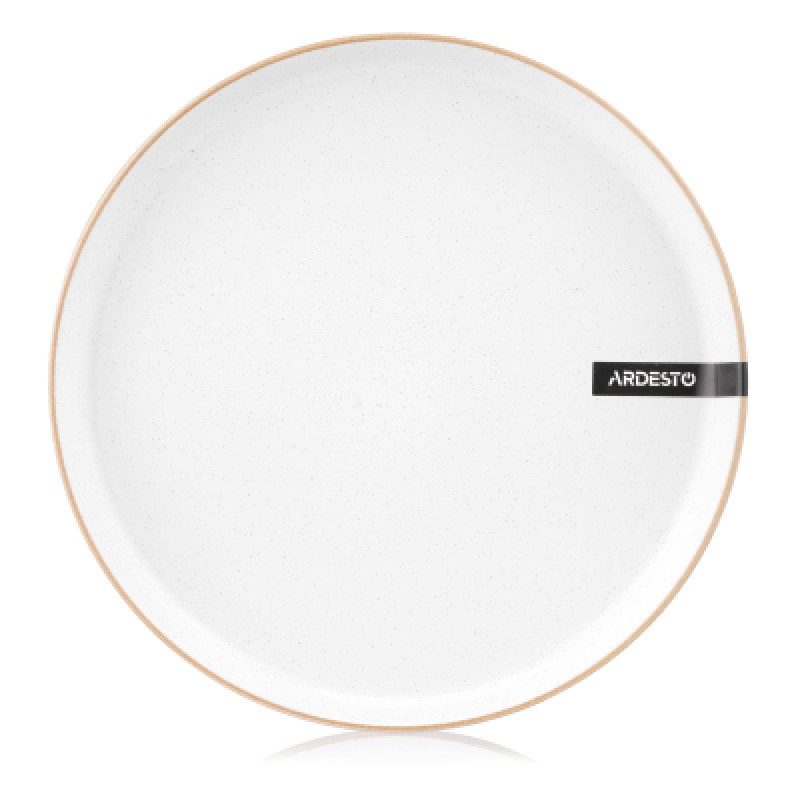 Тарелка Ardesto Apulia, 26.6см, кераміка, білий (AR2927AW)