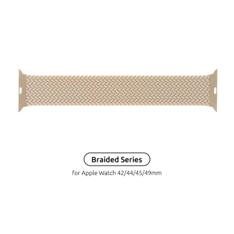 Ремешок для смарт-часов Armorstandart Braided Solo Loop для Apple Watch 49/46/45/44/42 (Series 1-3) Beige Size 10 (172 mm) (ARM64903)
