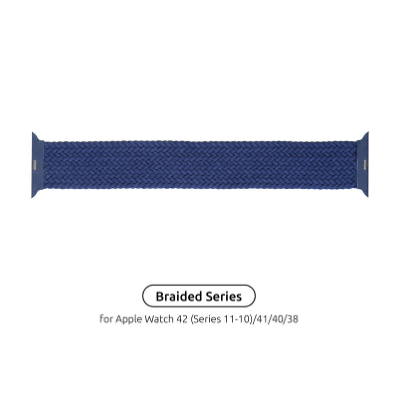 Ремешок для смарт-часов Armorstandart Braided Solo Loop для Apple Watch 42 (Series 11-10)/41/40/38 Atlantic Blue Size 4 (132 mm) (ARM58067)