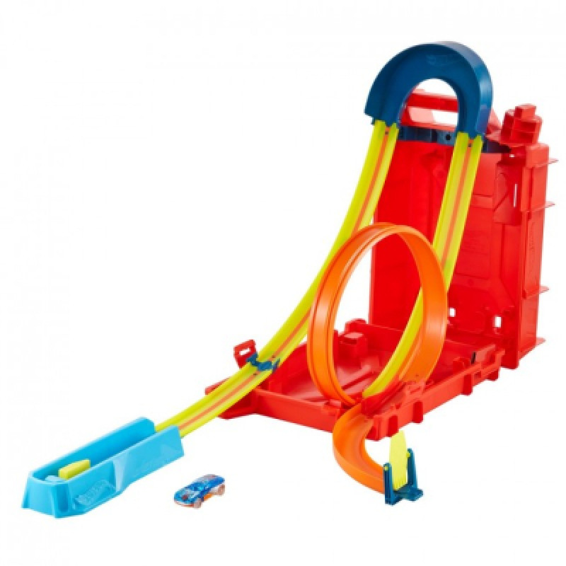 Автотрек Hot Wheels Турботрюки серии Track Builder Unlimited (HDX78)