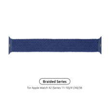 Ремінець до смарт-годинника Armorstandart Braided Solo Loop для Apple Watch 42 (Series 11-10)/41/40/38 Atlantic Blue Size 4 (132 mm) (ARM58067)