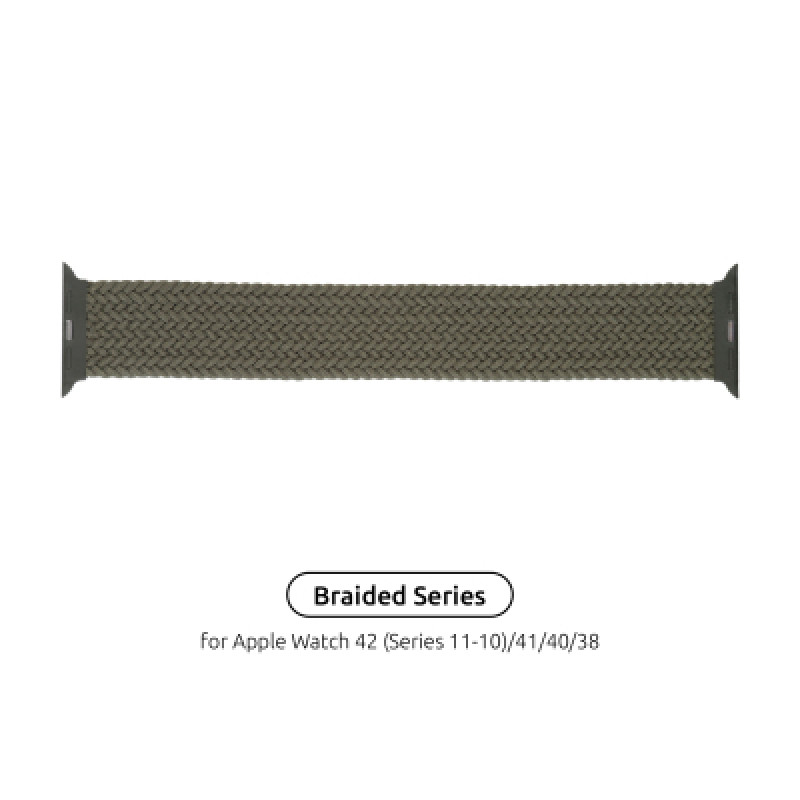 Ремешок для смарт-часов Armorstandart Braided Solo Loop для Apple Watch 42 (Series 11-10)/41/40/38 Inverness Green Size 4 (132 mm) (ARM58064)