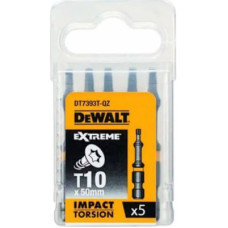 Набор бит DeWALT IMPACT TORSION, ударные, Torx, Т10, L= 57 мм, 5 шт (DT7393T)