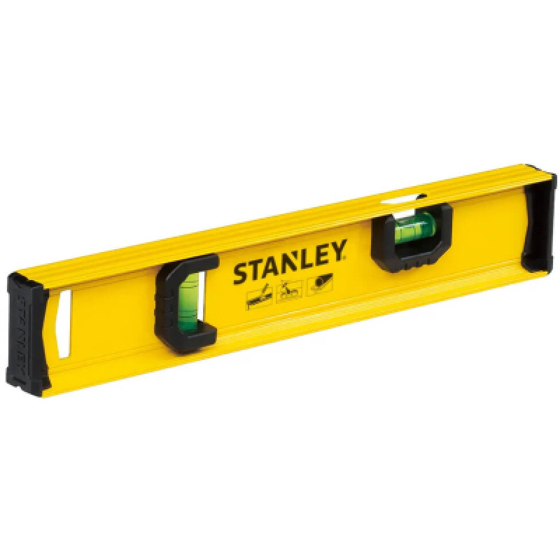 Уровень Stanley BASIC I-BEAM, 300 мм, 2 капсулы (0-42-072)